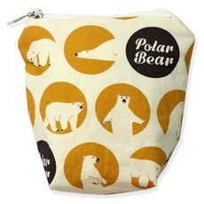 도트레코드 아이약 방수 파우치 지퍼형, 베어(옐로우)