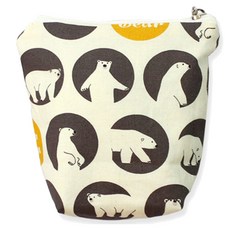 도트레코드 아이약 방수 파우치 지퍼형, 베어(그레이)