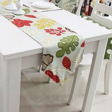 아울리빙 가을낙엽 테이블러너, 혼합 색상, 30 x 180 cm