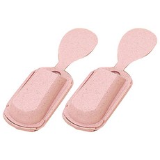 마켓감성 밥솥 주걱걸이, 핑크, 2개입