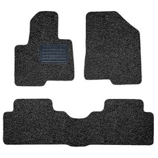 순수 코일 카매트 일반형, 현대 산타페더프라임 (2열고리O) (2015.6~2018.12) (3P), 올블랙