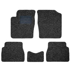 SOONSOO 線圈汽車腳墊通用型起亞, New Morning 08.1~10.12(5入), 黑色