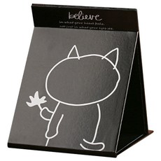 이코디 블랙 앤 화이트 캣츠 메이크업 거울 15 x 21 cm, 랜덤 발송, 1개