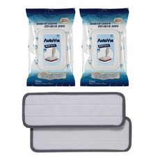 AutoVis 嘉儀 清潔布 25入*2組+專用墊 2入, 1套