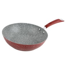 BIALeTTI 拜雷提 D'addoma 石材塗層炒鍋 紅色, 1個, 28厘米, 28cm