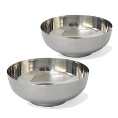 霧面不繡鋼冷麵碗, 單色, 2個