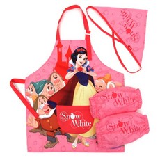 Snow White 白雪公主 女童圍裙 + 袖套 + 頭巾組