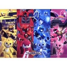 아이엠퍼즐 최강전사 미니 특공대 최강 라인업 오버사이즈 직소퍼즐 IMM100-01, 100피스, 혼합 색상, 100피스, 1개