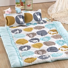 CHOUETTROOM 棉質薄被 小鹿斑比款, 藍色