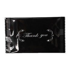 피크닉하우스 검정 땡큐 고급 일회용물티슈, 100개입, 1개