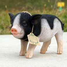 마그넷 펫 뱅크 점박이 미니피그 장식모형, 혼합 색상