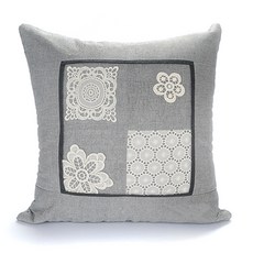 MIB Verona方形坐墊套, 灰色