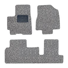 SOONSOO 線圈汽車腳墊通用型起亞, Kia Ray 電動車(2011年 ~ 2018年)(3入), 灰黑色