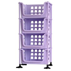 보노하우스 오픈 스텝 바스켓 4단, 바이올렛, 1개