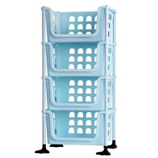 보노하우스 오픈 스텝 바스켓 4단, 모던블루, 1개