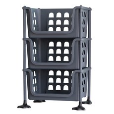 BONOHOUSE 開放式階梯籃 3層, 海軍藍, 1個