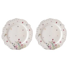 L.loom Fleur 盤子 26cm 2入, 2個, 單品, 混合顏色