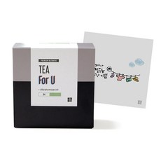 1AM TEA For U 블랜딩 티세트 스위트 시나몬 마테, 티백 6p + 미니 캘리그라피 카드 언제나 맑음, 1세트