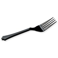 別緻黑色叉子, 500件, 1個