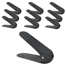 KAZT 男款雙層鞋子收納架, 10入, 黑色