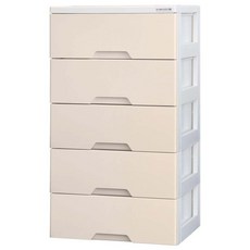 보노하우스 코지 모던 체스트 서랍장, 아이보리, 5단