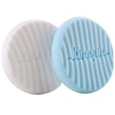 波浪紋圓形清潔粉撲組合, 隨機發貨, 2件