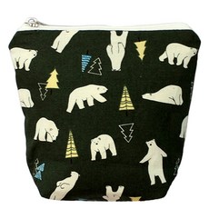 도트레코드 아이약 방수 파우치 지퍼형, 트리북극곰카키