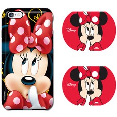 디즈니 플레이 이중 범퍼 터프 휴대폰 케이스 + 스티키 홀더 2p 세트