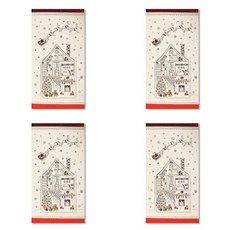 홀마크 이브 크리스마스카드 XPX3311, 혼합 색상, 4개입