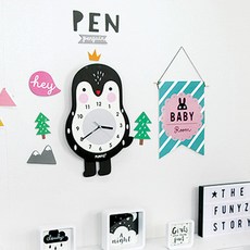 FUNYZ 造型裝飾時鐘 A款, 企鵝