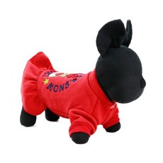 ECODY 寵物專用麋鹿圖案刺繡連身裙, 混色