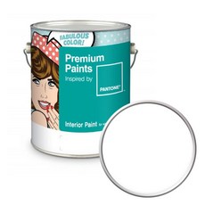 노루페인트 팬톤 내부용 실내 벽면 무광 페인트, White, 4L, 1개