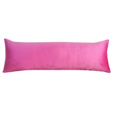 BED&DECO 素色超細纖維長型抱枕, 粉色的