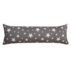 BED&DECO 混搭星星長抱枕 含枕芯, 歐風灰