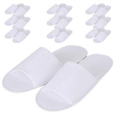 DAYOFF 毛巾布室內拖鞋 B款, 白色, 10組