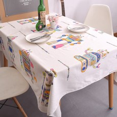 ecody 機器人玩具桌布, 90 x 90 cm, 混和顏色