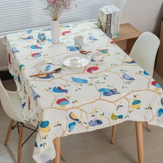 ECODY 鳥類造型餐桌布, 混色, 140 x 180 厘米