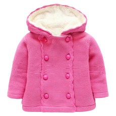 Mom's care 女童雙排扣針織外套