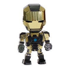 마블 아이언맨 3D 메탈퍼즐 MARK43 SD 블랙, 1개