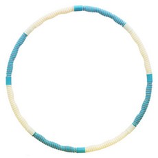 Hana Sports 指壓珠寶呼拉圈 1.4kg, 薄荷綠 + 象牙白, 1個