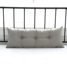 I'm Living 鈕扣頭部靠枕, 深灰色