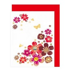 Fromn2 花卡 12p + 信封 12p FT50477, 混色, 1套