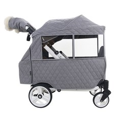 시크포베이비 프론토 웨건 전용 방한커버 + 핸드머프, 멜란지 그레이, 1개