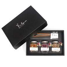 TEA OVER FLOWERS 豐盛花茶3種禮盒組 + 提袋, 金盞花 8g + 雞冠花 4g + 生薑樹花 6g + 夾子, 1套