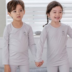 꼬마친구 아동용 펭귄 기모 내의 상의