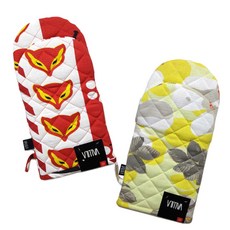 발릴라 여우 오븐미트 세트, 여우, 로잔나(옐로우), 1세트