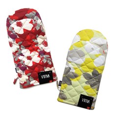 VALLILA Rosanna紅色烤箱手套組, 1套, 紅色，Rosanna（黃色）