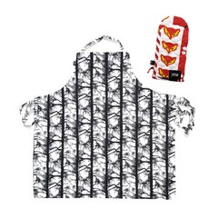 VALLILA Kelo Honka 黑白圍裙 + 狐狸隔熱手套, 1套, 混合顏色