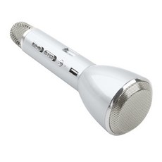 Coms 휴대용 블루투스 노래방 마이크 앰프 실버, MK301