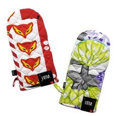 VALLILA 烤肉箱手套, 狐狸、朝鮮薊（綠色）, 1套